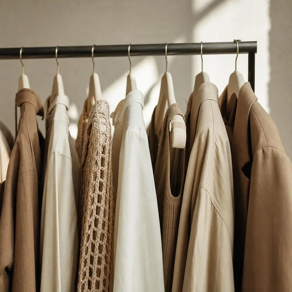 Rail of styled looks